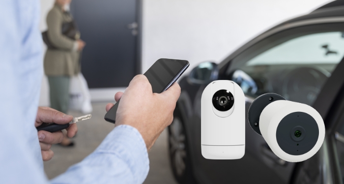 Smart indendørs og udendørs kameraovervågning med Wiser IP kameraer billede